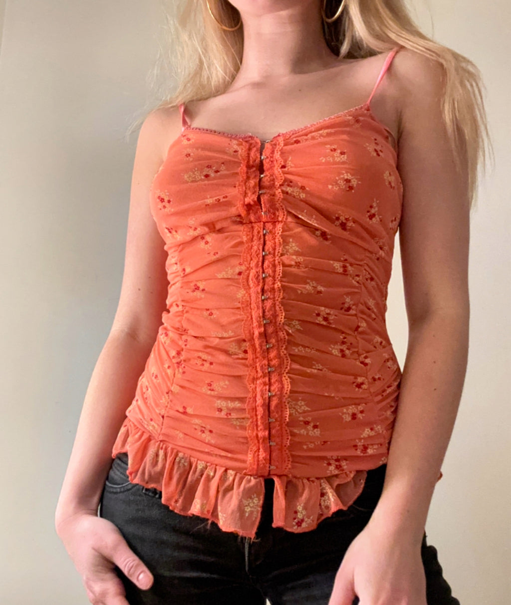 Floral Ruffle Cami