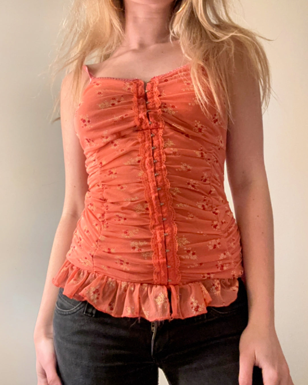 Floral Ruffle Cami