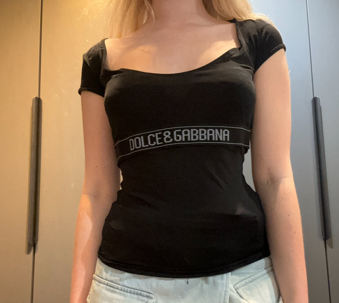 Dolce & Gabbana Logo Band Top