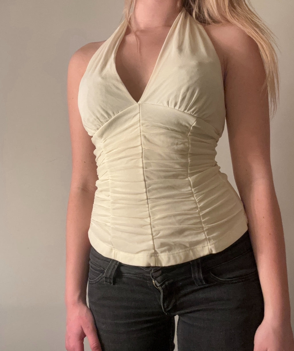 Ruched Halter Top