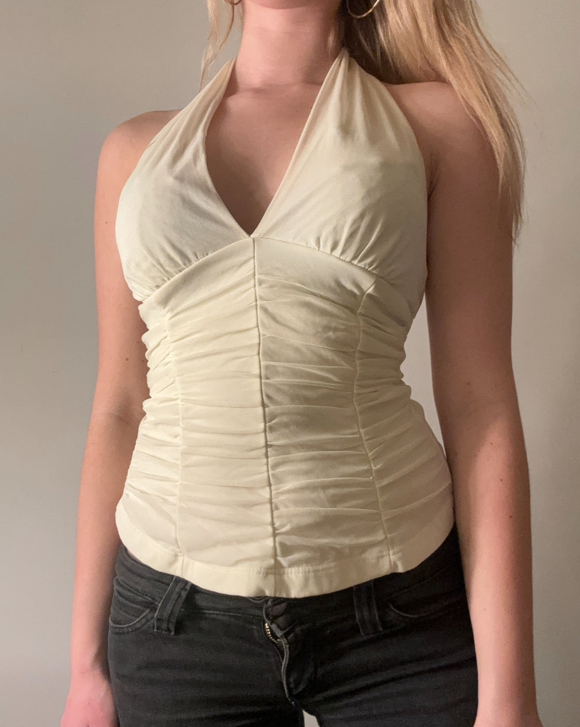 Ruched Halter Top