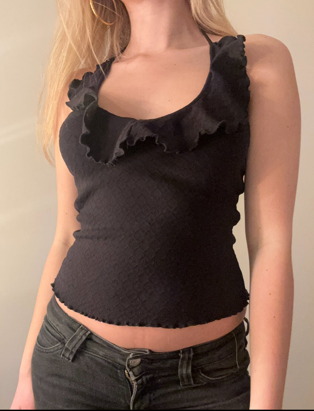 Ruffle Halter Top