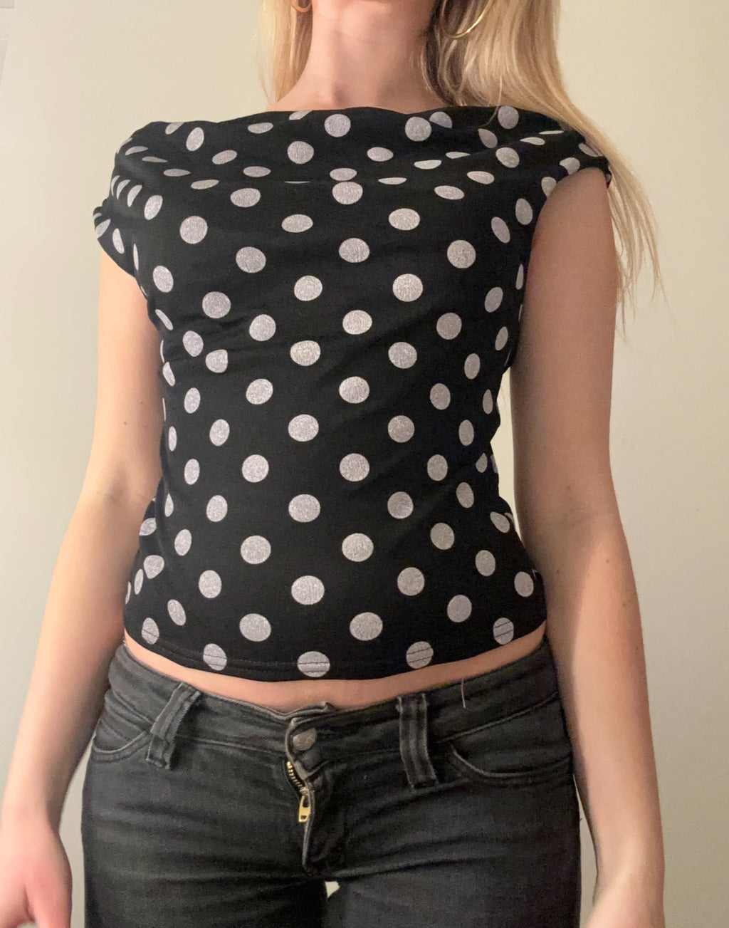 Polka Dot Off-Shoulder