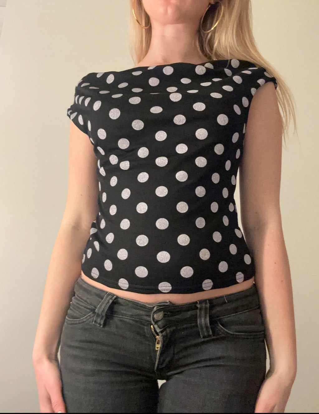 Polka Dot Off-Shoulder