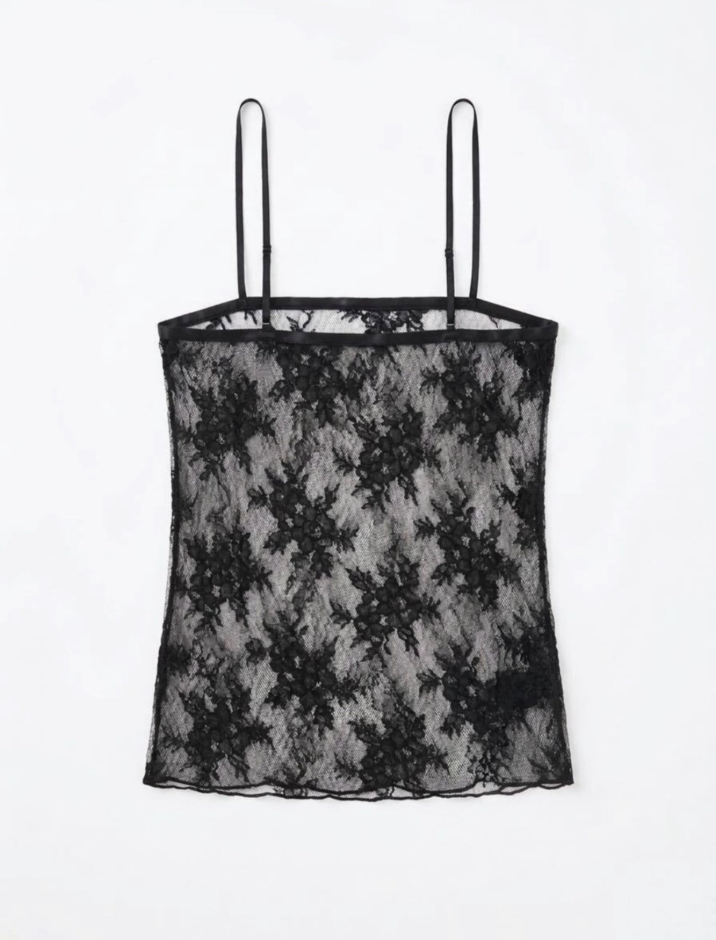 Black Lace Sheer Cami back