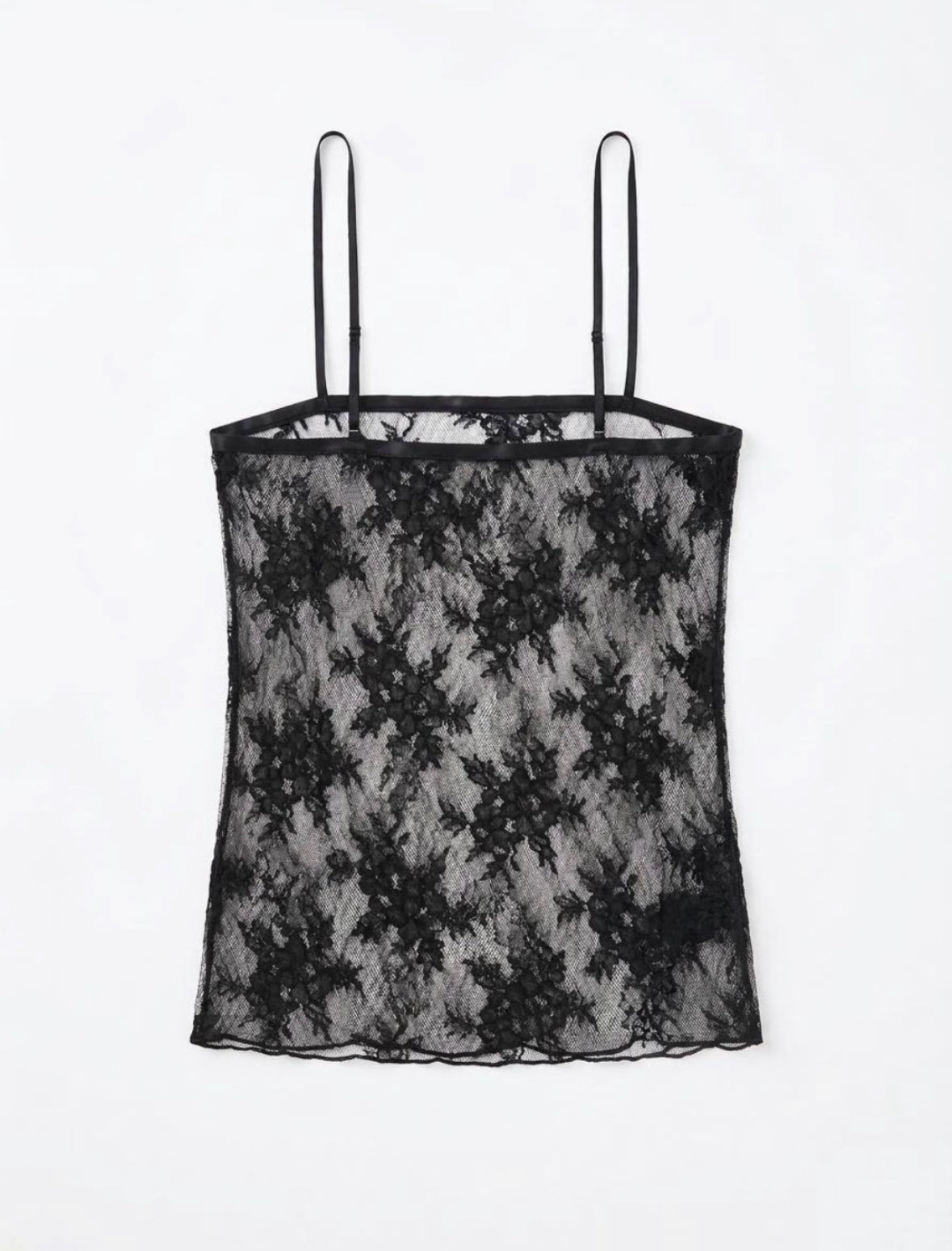 Black Lace Sheer Cami back