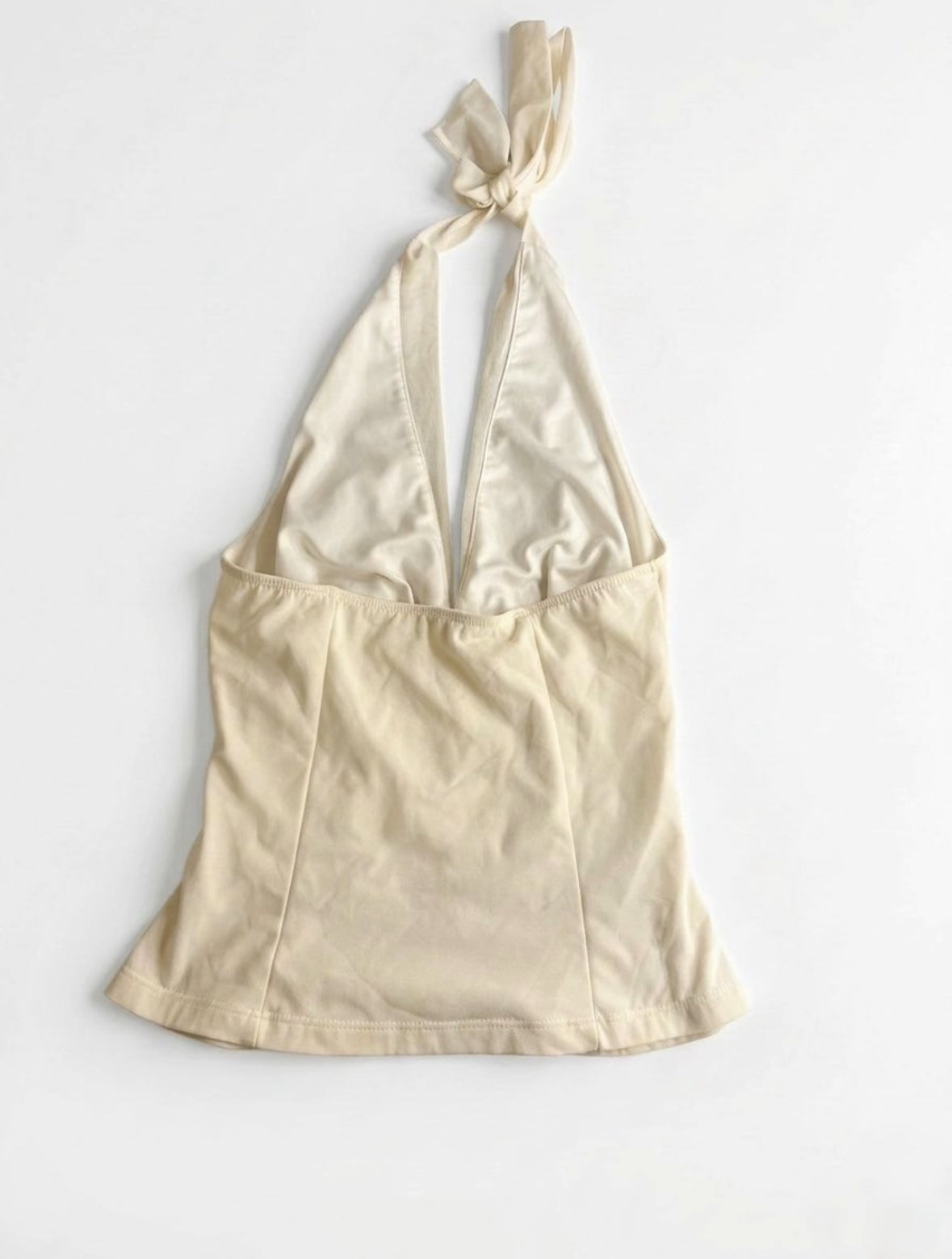 Ruched Halter Top back