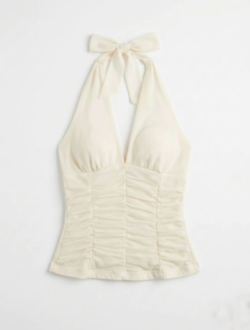 Ruched Halter Top front