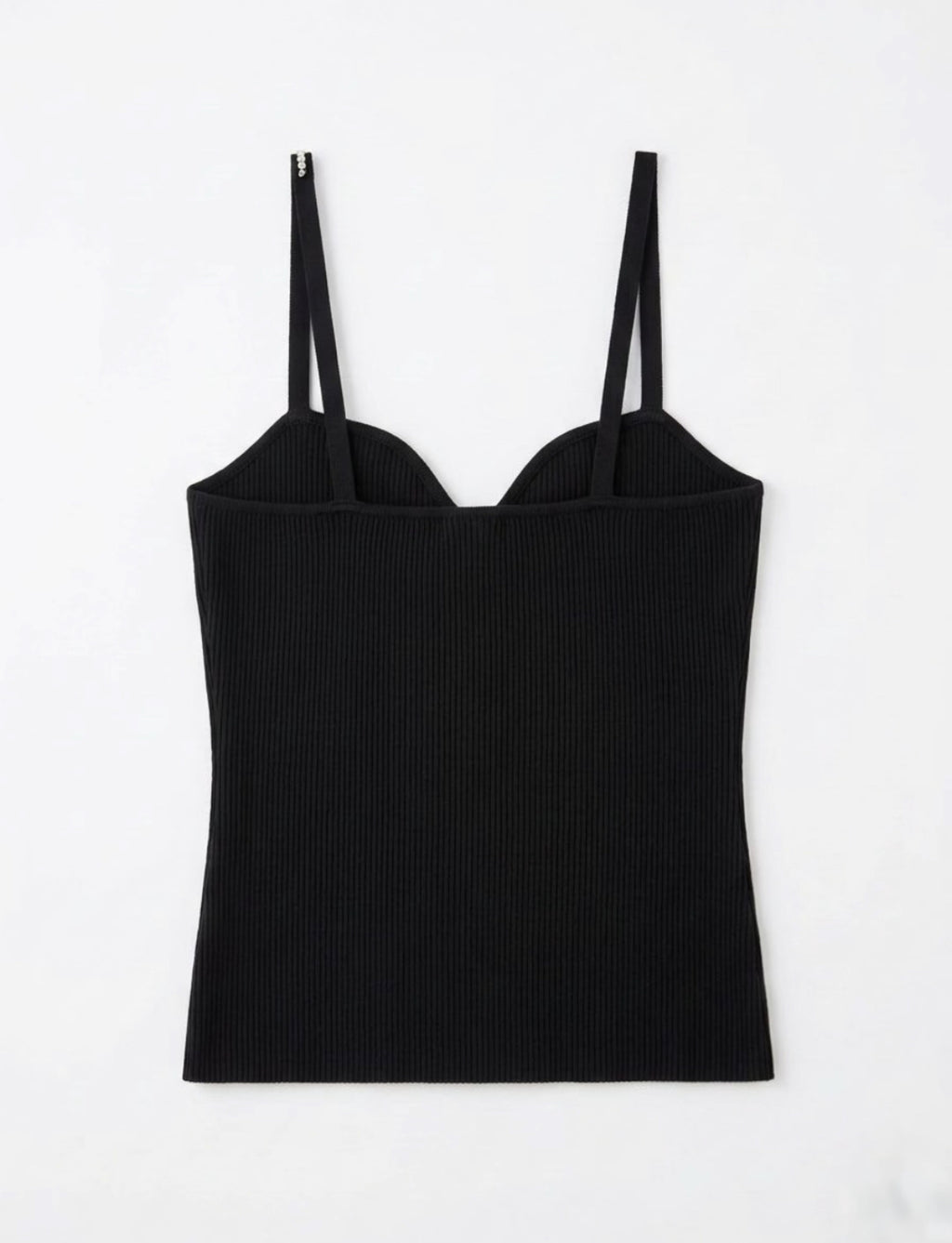 Crystal Strap Ribbed Cami back