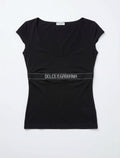 D&G Logo Band Top front