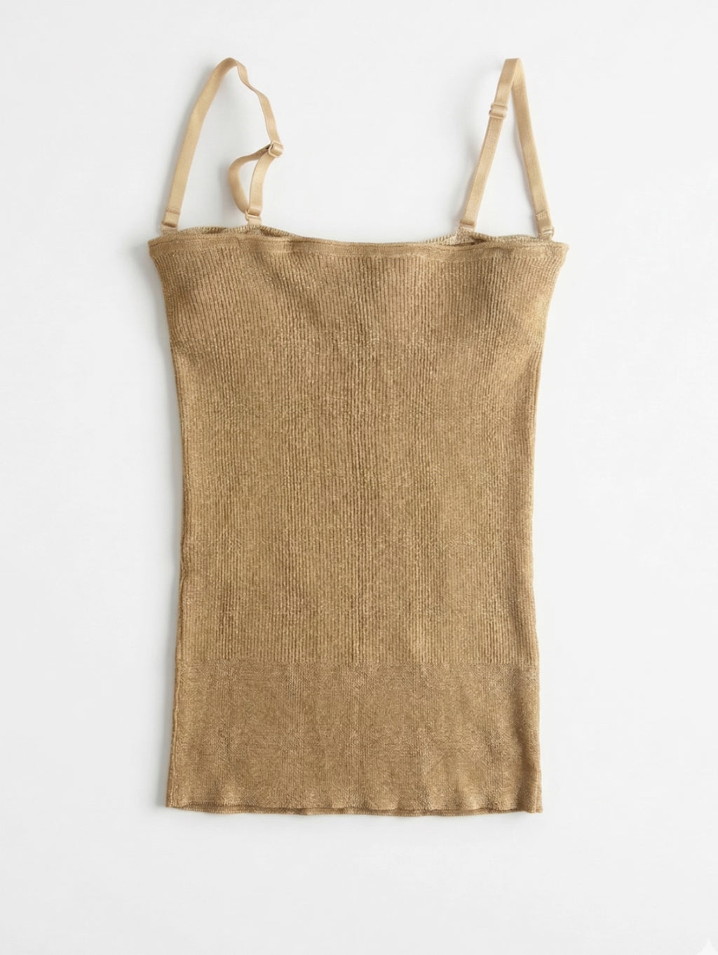 D&G Gold Ribbed Cami front