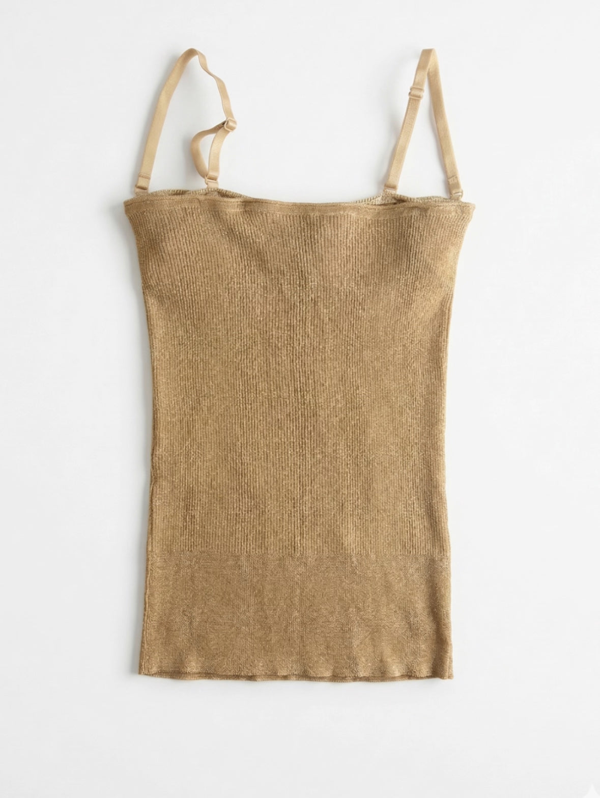 D&G Gold Ribbed Cami front