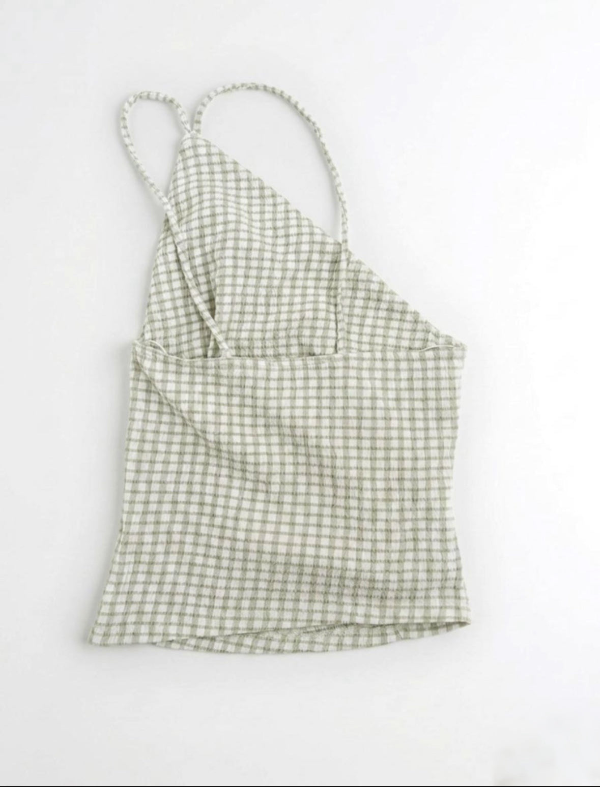 Gingham Ruched Cami back