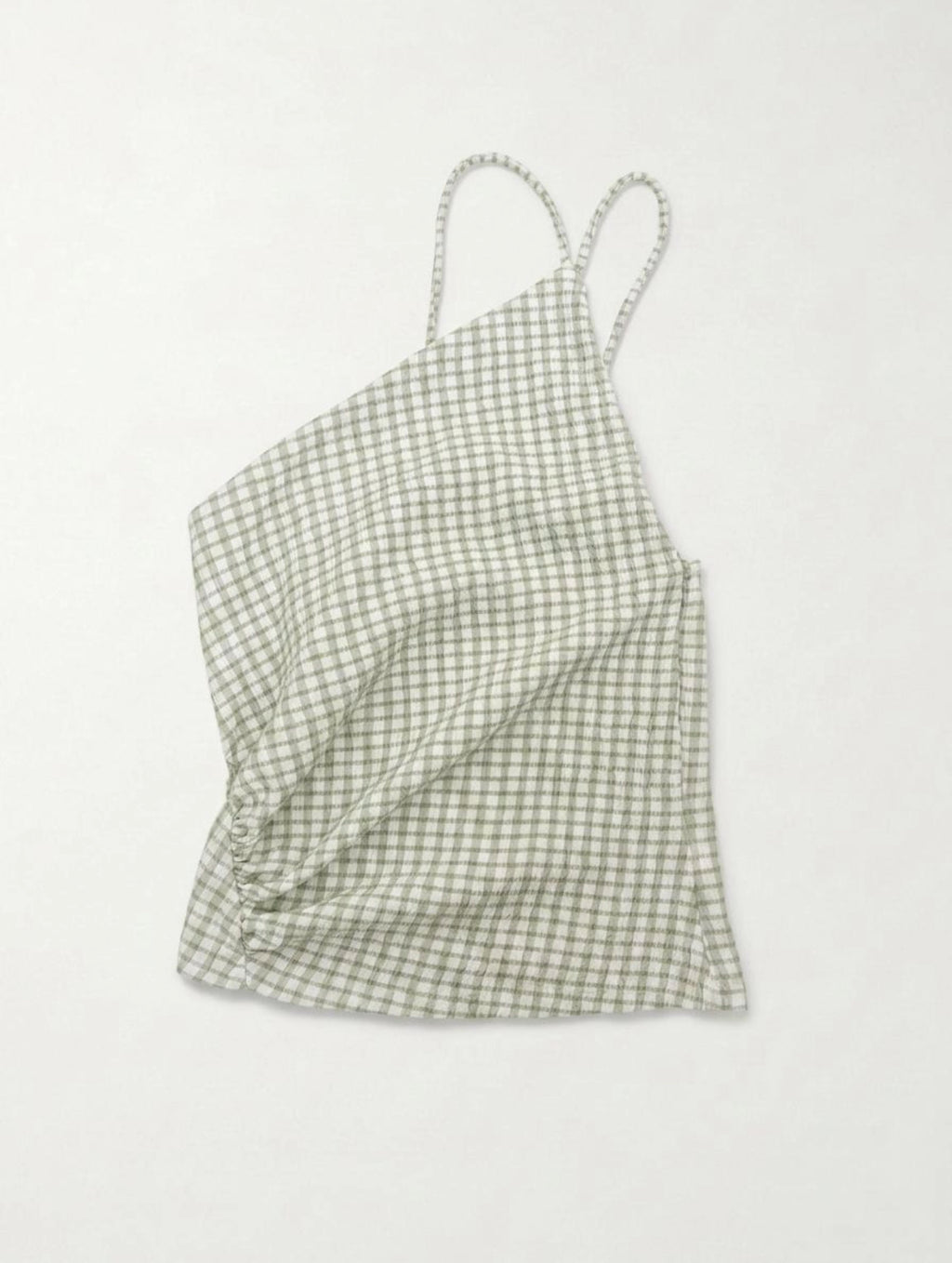 Gingham Ruched Cami front