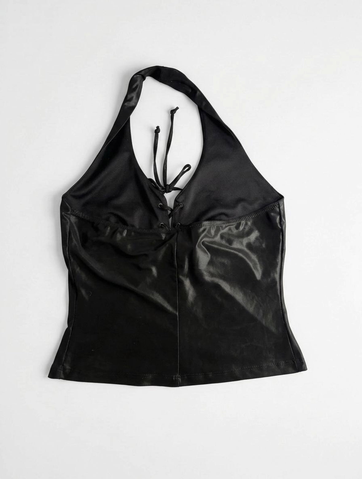 Lace-Up Halter Top back