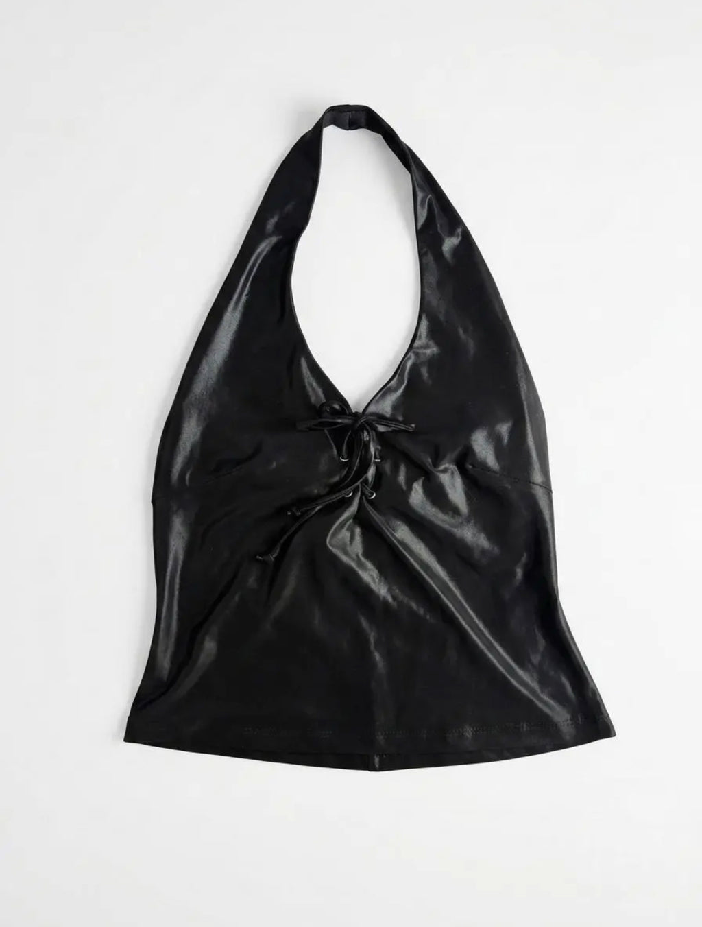 Lace-Up Halter Top front