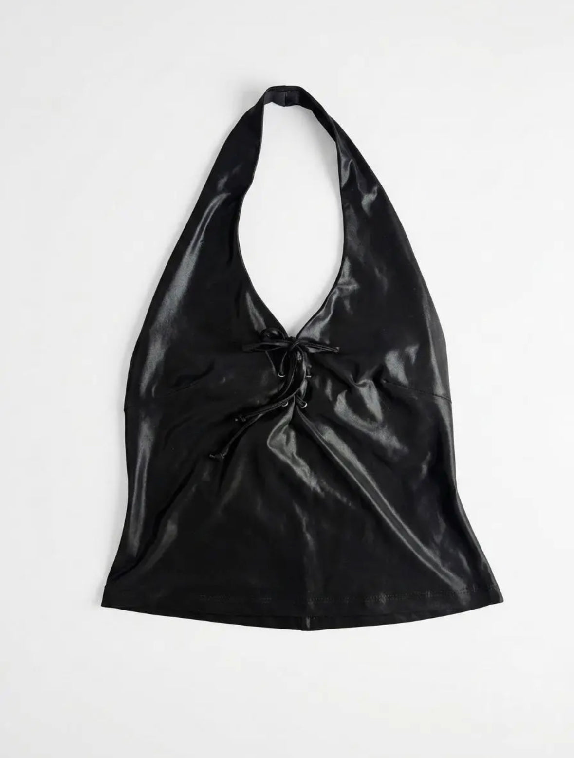 Lace-Up Halter Top front